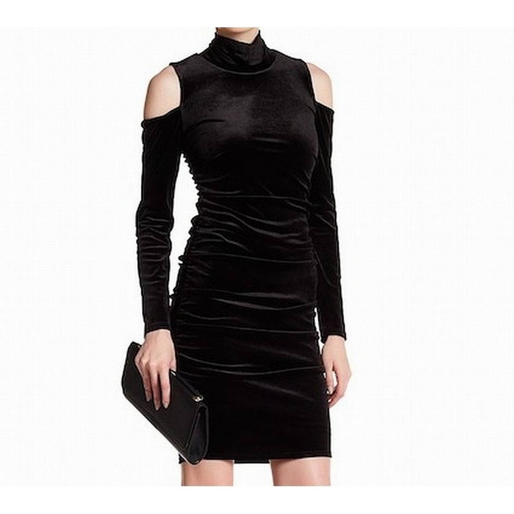 New Cynthia Steffe Black Velvet Sheath Dress